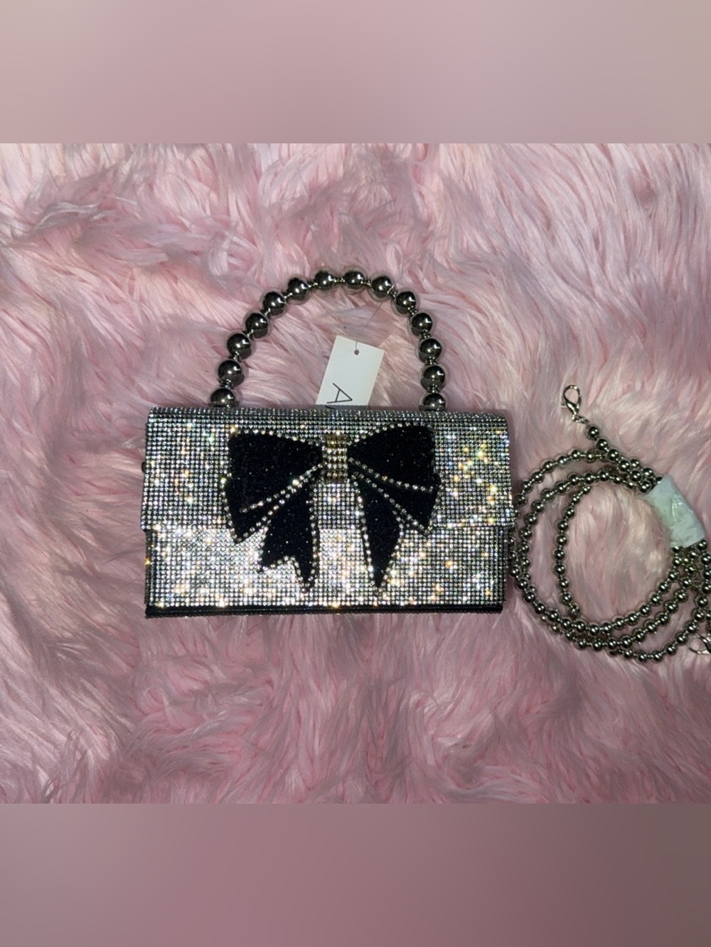 Bling bow purse